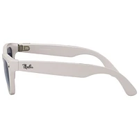 Ray-Ban | Meta Skyler Glasses with AI, Photo, Video, Audio & Messaging - Shiny Chalky Grey/Transitions