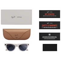 Ray-Ban | Meta Skyler Glasses with AI, Photo, Video, Audio & Messaging - Shiny Chalky Grey/Transitions