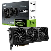 Carte graphique Prime GeForce RTX 5060 Ti OC 8 Go GDDR7 d'ASUS