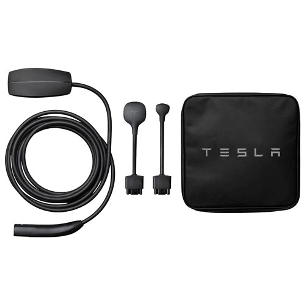 Tesla - Mobile Connector Portable Electric Vehicle (EV) Charger - 20' - Black - Exclusive Retail Partner