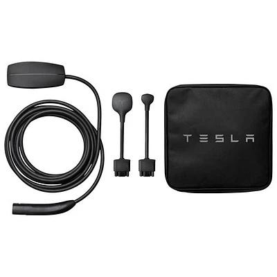 Tesla - Mobile Connector Portable Electric Vehicle (EV) Charger - 20' - Black - Exclusive Retail Partner
