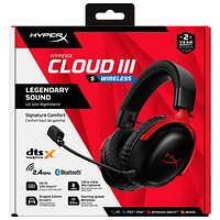 Hyperx Cloud III S Wireless Gaming Headset with Microphone for Multi-Platform - Black/Red - Only at Best Buy