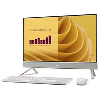 Ordinateur tout-en-un à écran tactile de 27 po de Dell - Blanc (Core 7 150U d’Intel/mémoire vive de 32 Go/disque SSD de 2 To/Windows 11)