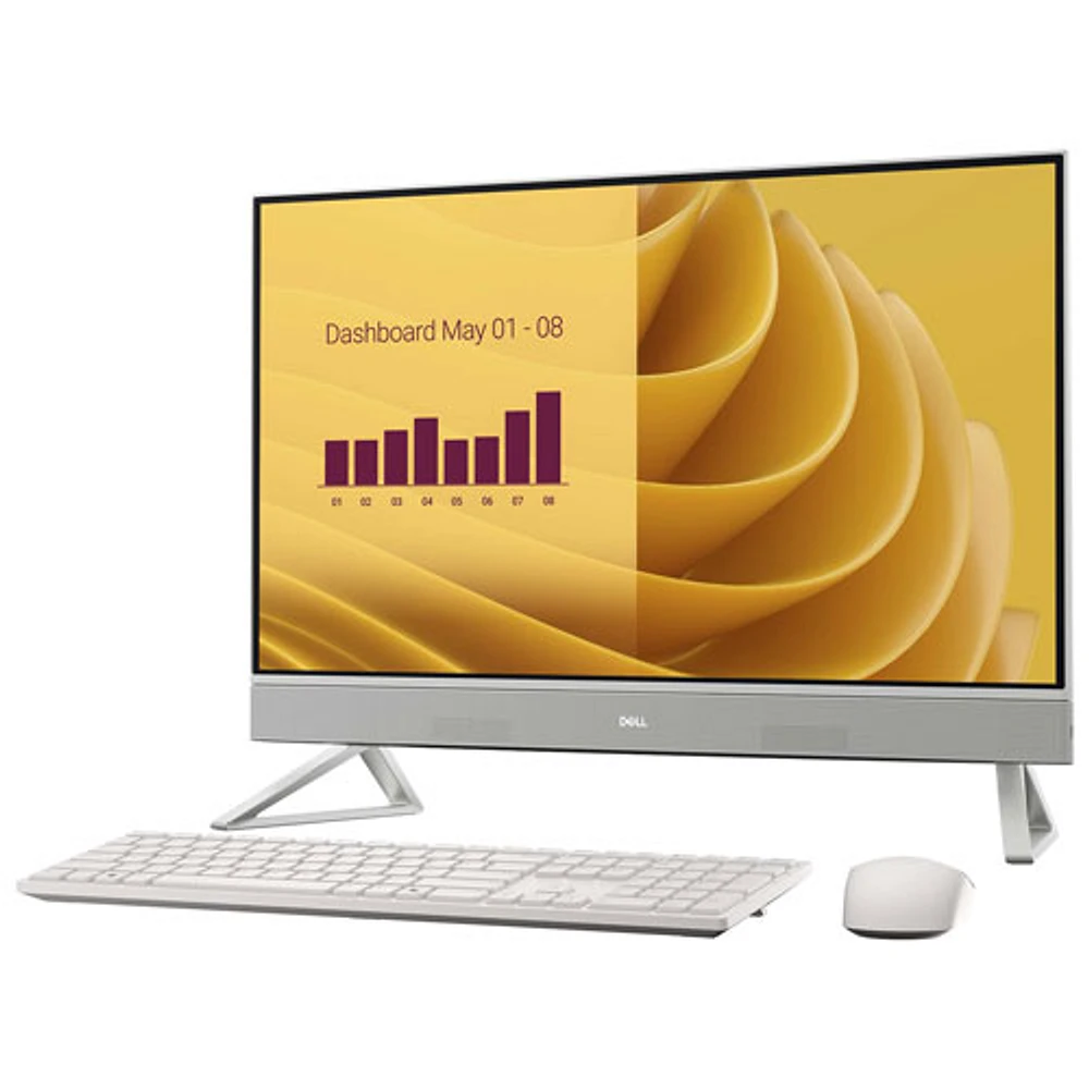 Dell 27" Touchscreen All-in-One PC - White (Intel Core 7 150U/32GB RAM/2TB SSD/Windows 11)