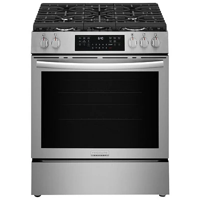 Frigidaire Gallery 30" 6.0 Cu.Ft. Fan Convection Freestanding Gas Air Fry Range (GCFG3059BF) - Stainless
