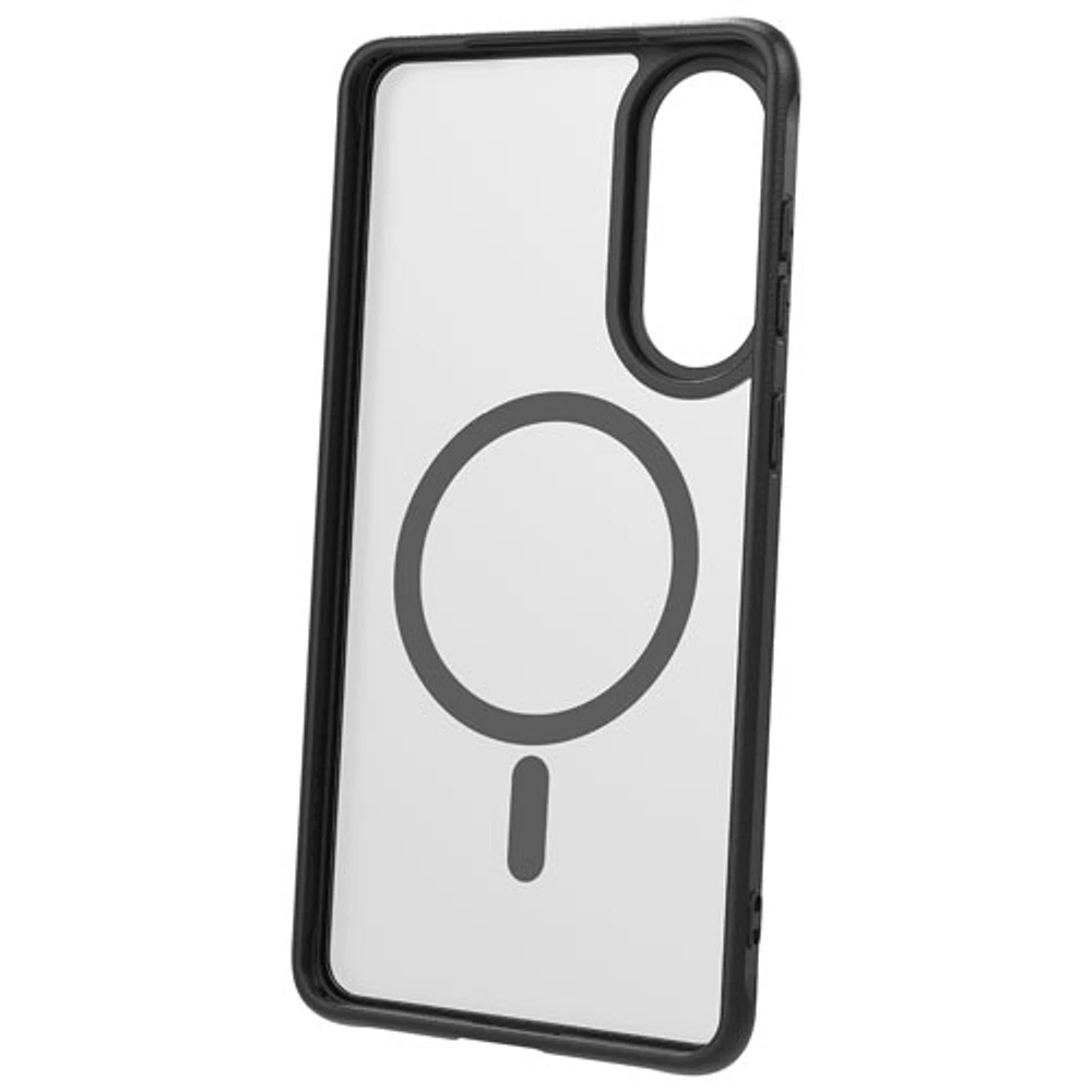 TUFF8 Glide Guard Fitted Hard Shell Case with Magsafe for Galaxy S25 Edge - Smoke Black