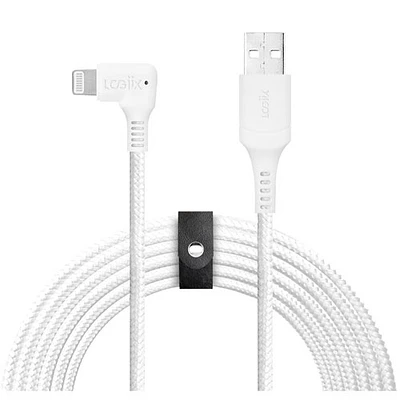 LOGiiX Piston Connect XL 90 3m(9.8 ft.) USB-A to Lightning Cable (LGX-12919) - White