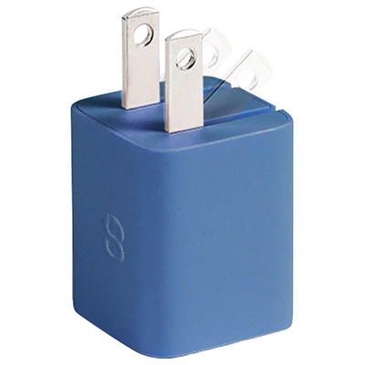 Chargeur mural USB-C de 30 W Vibrance Power Cube de LOGiiX - Bleu minuit