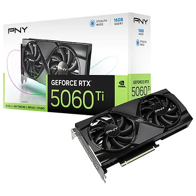 PNY GeForce RTX5060 Ti OC Dual-Fan16GB GDDR7 Video Card