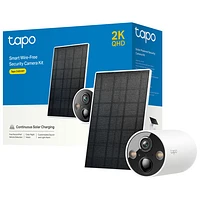 Caméra de surveillance à énergie solaire d'intérieur et d'extérieur sans fil 2K Tapo de TP-Link