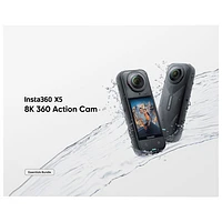 Insta360 X5 Waterproof 8k 360° Sports Camera Essentials Bundle