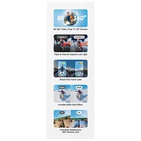 Insta360 X5 Waterproof 8k 360° Sports Camera Essentials Bundle