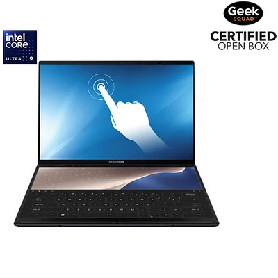Boîte ouverte - Portable à écran tactile 2-en-1 de 14 po Zenbook DUO d'ASUS - Gris encrier (Core Ultra 9 d'Intel/RAM 32 Go/SSD 1 To/Win 11)