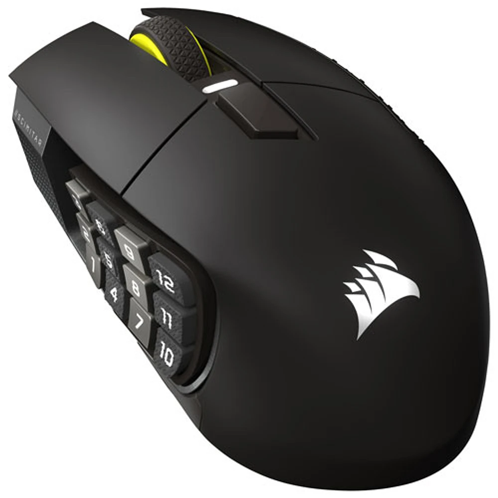 Corsair Scimitar Elite SE MMO 33000 DPI Bluetooth Gaming Mouse - Gun Metal