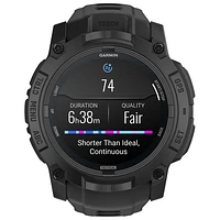 Montre intelligente multisport Bluetooth de 45 mm à écran AMOLED Instinct 3 édition Tactical de Garmin - Noir