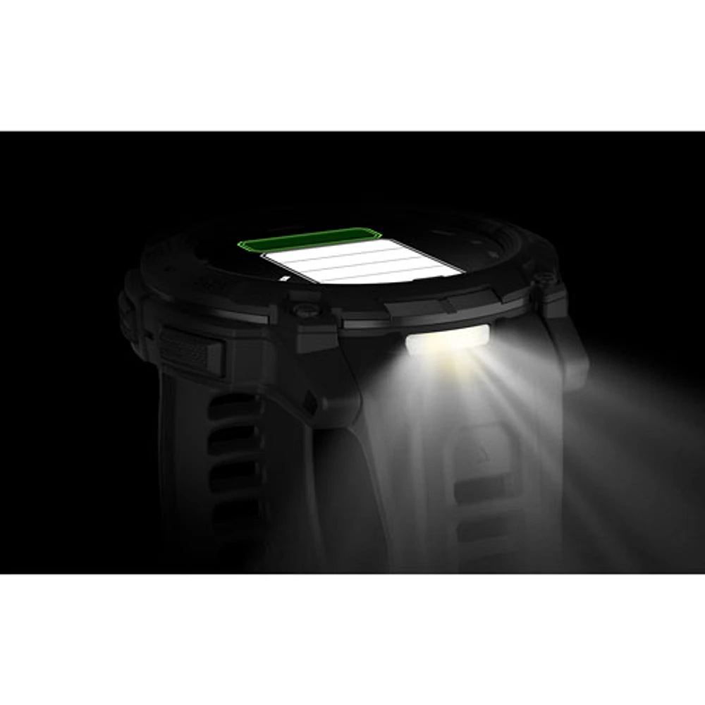 Montre intelligente multisport Bluetooth de 45 mm à écran AMOLED Instinct 3 édition Tactical de Garmin - Noir
