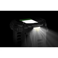 Montre intelligente multisport Bluetooth de 45 mm à écran AMOLED Instinct 3 édition Tactical de Garmin - Noir