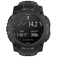 Montre intelligente multisport Bluetooth de 45 mm à écran AMOLED Instinct 3 édition Tactical de Garmin - Noir