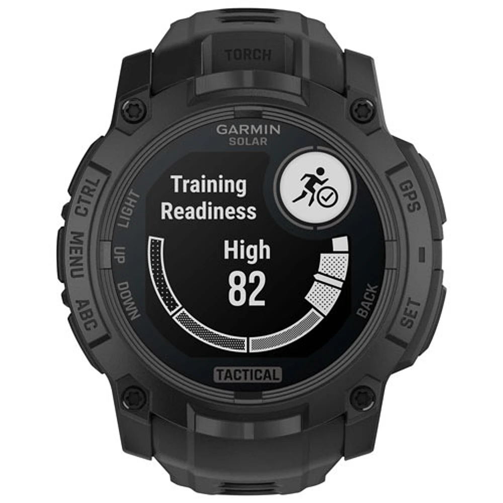Garmin Instinct 3 Solar Tactical Edition 50mm Bluetooth Multisport Smartwatch - Black