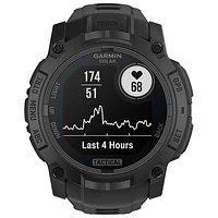 Garmin Instinct 3 Solar Tactical Edition 50mm Bluetooth Multisport Smartwatch - Black