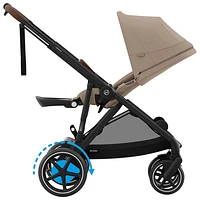 Cybex e-Gazelle S Convertible Full-Size Stroller - Almond Beige/Black