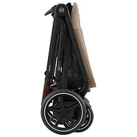 Cybex e-Gazelle S Convertible Full-Size Stroller - Almond Beige/Black