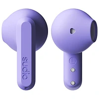 Écouteurs boutons 100 % sans fil A3 de Sudio Audio - Violet