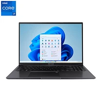 Portable de 16 po VivoBook 16 d'ASUS - Noir (Core i7-13620H d'Intel/RAM 16 Go/SSD 1 To/Windows 11 Famille)