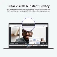 ASUS Plus CX34 14" Touchscreen Chromebook - Rocky Grey (Intel Core i3-1315U/128G UFS/8GB RAM/ChromeOS)