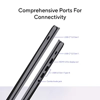 ASUS CX34 Chromebook Plus 14" Touchscreen Chromebook - Rocky Grey (Intel Core i3-1315U/128G UFS/8GB RAM/ChromeOS)