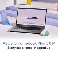ASUS Plus CX34 14" Touchscreen Chromebook - Rocky Grey (Intel Core i3-1315U/128G UFS/8GB RAM/ChromeOS)
