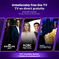 Lecteur multimédia de diffusion en continu Streaming Stick Plus 4K de Roku avec télécommande