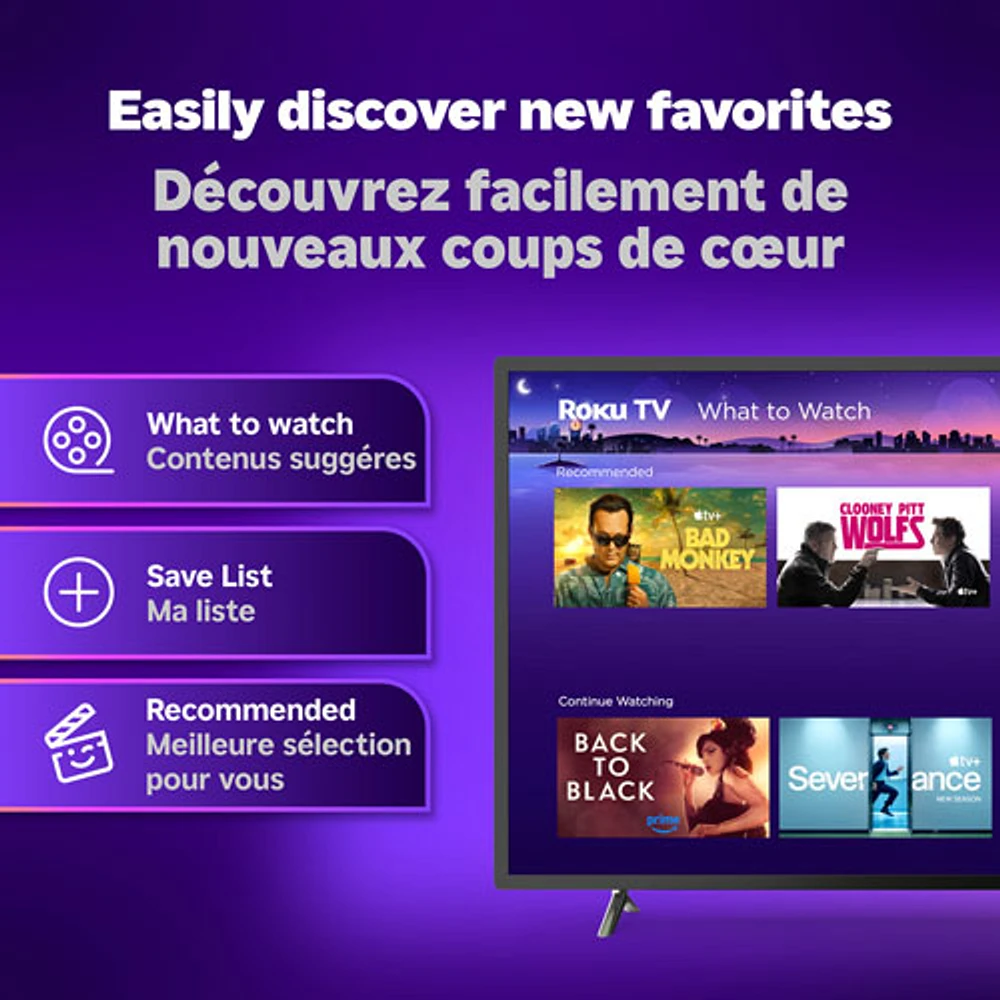 Lecteur multimédia de diffusion en continu Streaming Stick HD de Roku avec télécommande