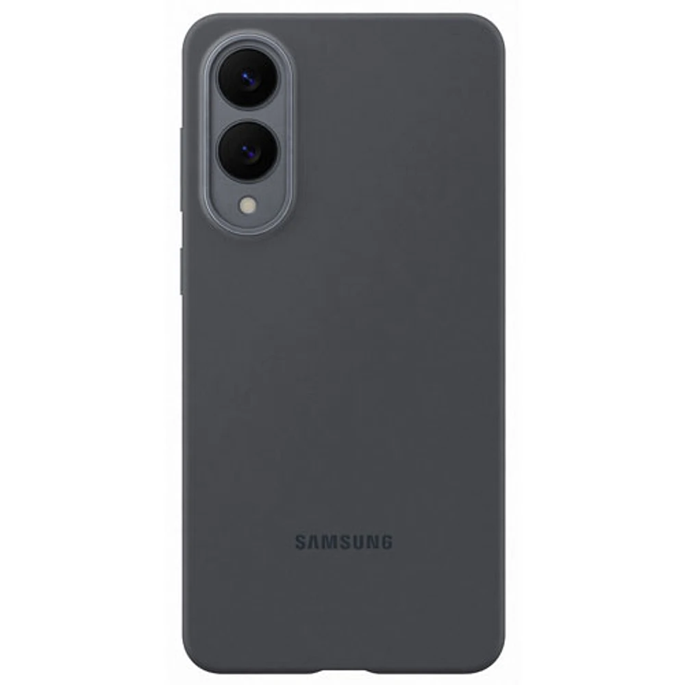 Samsung Silicone Fitted Soft Shell Case for Galaxy S25 Edge - Black
