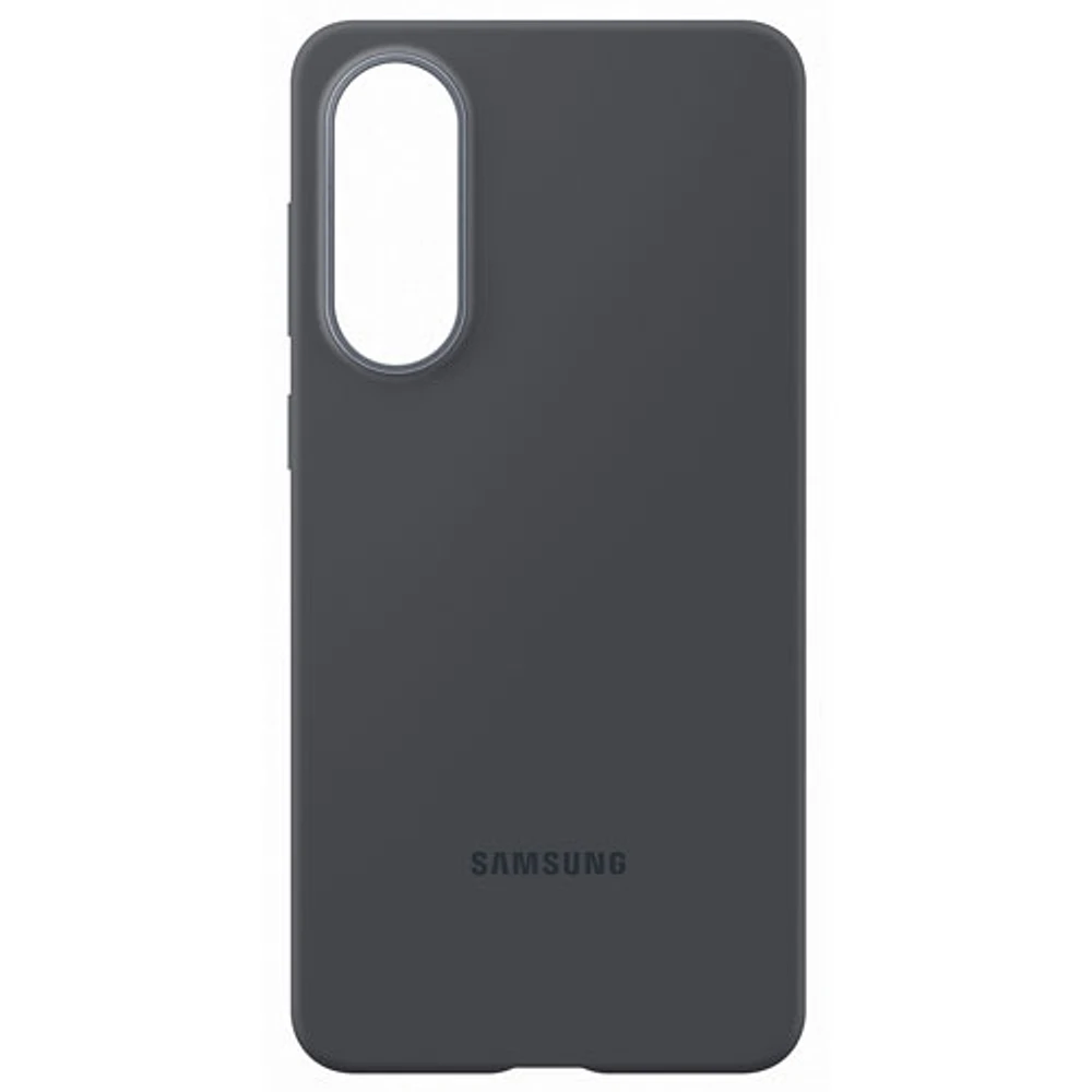Samsung Silicone Fitted Soft Shell Case for Galaxy S25 Edge - Black