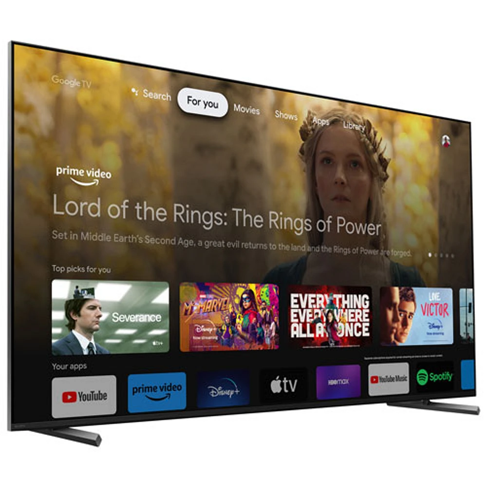 Téléviseur intelligent Google HDR DEL UHD 4K de 65 po Bravia XR de Sony (XR65X90LC) - 2023