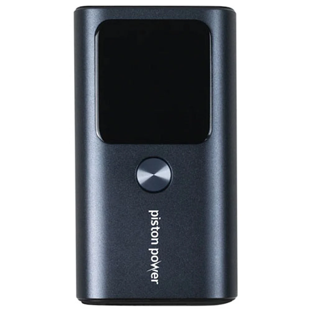Chargeur portable USB-A/USB-C PD 30 W de 10 000 mAh Piston Power Pro de LOGiiX - Bleu