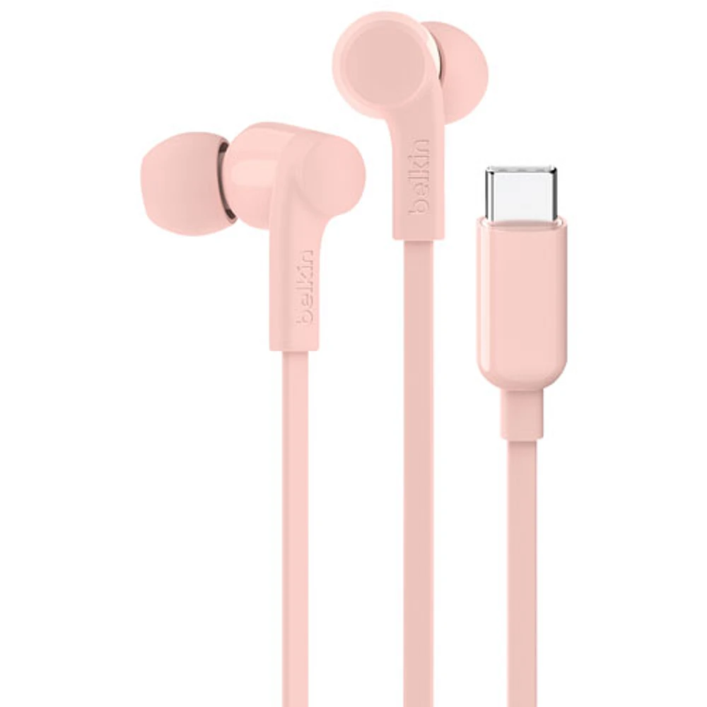 couteurs boutons SoundForm de Belkin avec connecteur USB-C