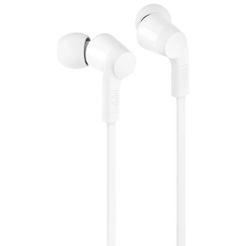 Écouteurs boutons SoundForm de Belkin avec connecteur USB-C - Blanc