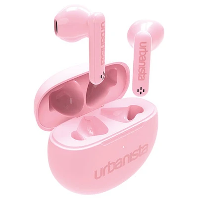 Écouteurs boutons 100 % sans fil Austin d'Urbanista - Rose pastel