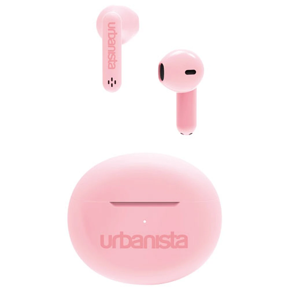 Écouteurs boutons 100 % sans fil Austin d'Urbanista - Rose pastel