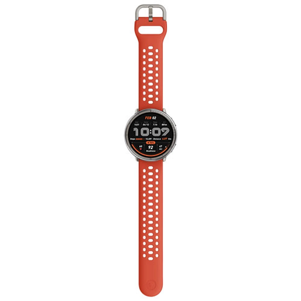 Amazfit Active 2 44mm Smartwatch with Heart Rate Monitor - Red