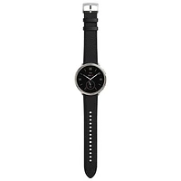 Amazfit Active 2 44mm Smartwatch with Leather Band & Heart Rate Monitor - Black