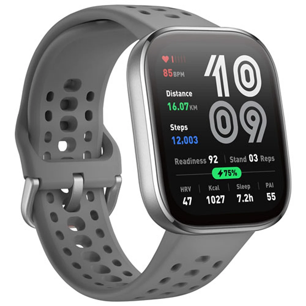 Amazfit Bip 6 50mm Smartwatch with Heart Rate Monitor - Charcoal