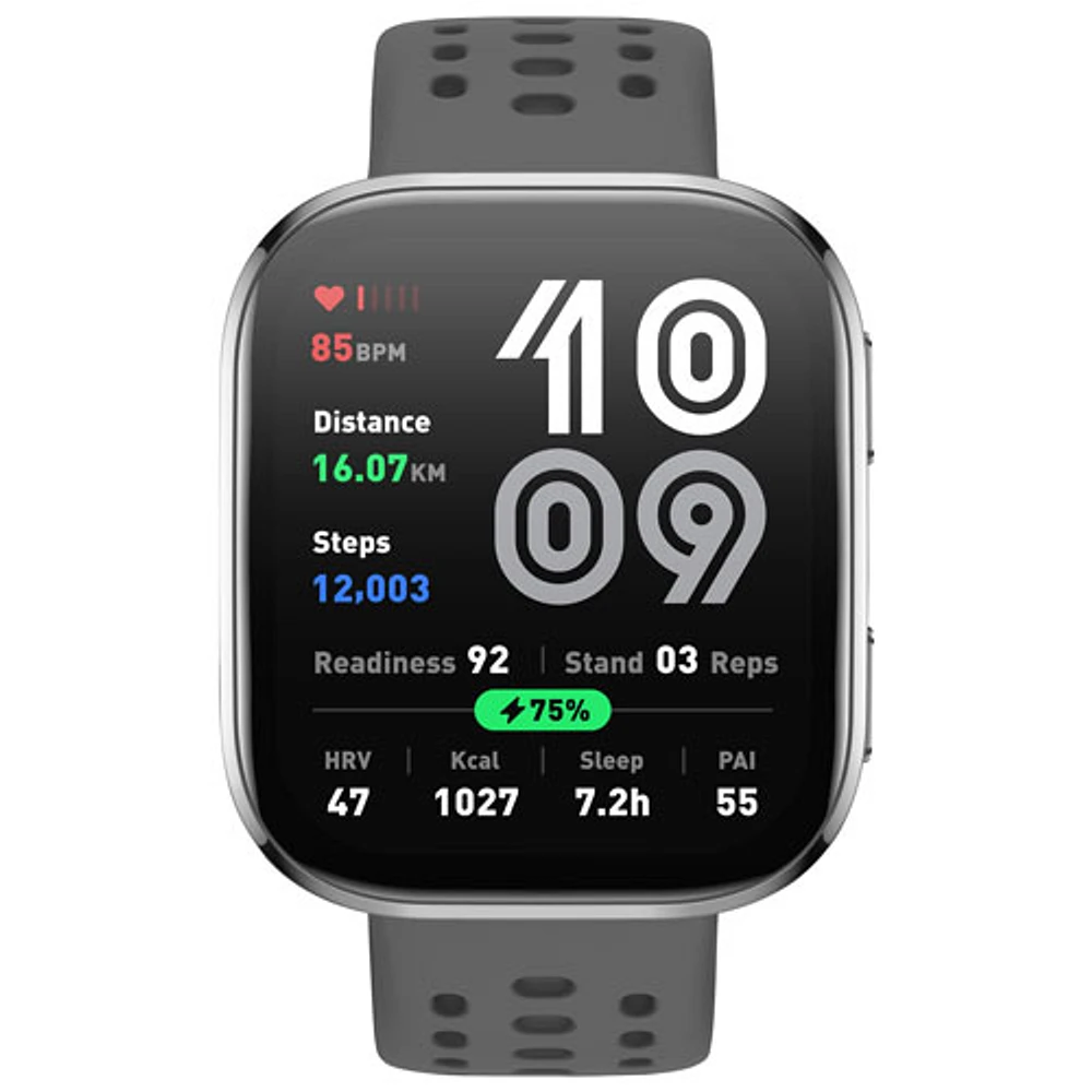 Amazfit Bip 6 50mm Smartwatch with Heart Rate Monitor - Charcoal