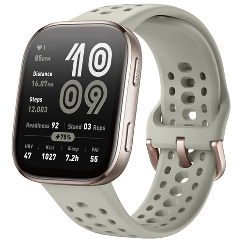 Amazfit Bip 6 50mm Smartwatch with Heart Rate Monitor - Stone