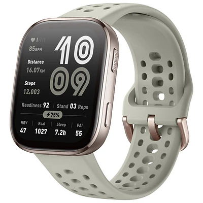 Amazfit Bip 6 50mm Smartwatch with Heart Rate Monitor - Stone