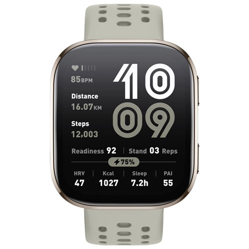 Amazfit Bip 6 50mm Smartwatch with Heart Rate Monitor - Stone