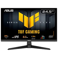 Moniteur de jeu G-Sync FreeSync DEL IPS HD intégrale 200 Hz de 24,5 po TUF d'ASUS avec temps de réponse de 1 ms gris à gris (VG259Q5A)