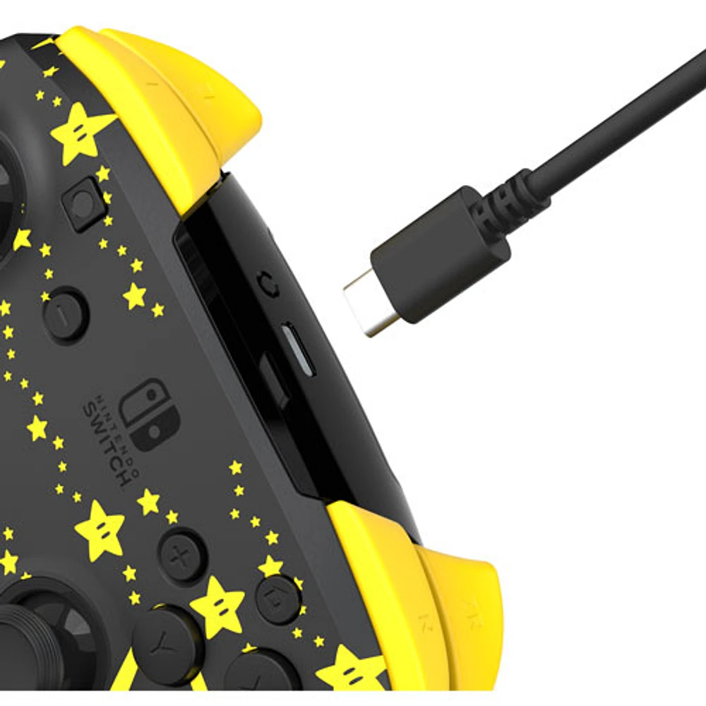 Manette de jeu sans fil REMATCH Glow de PDP pour Switch - Super étoile